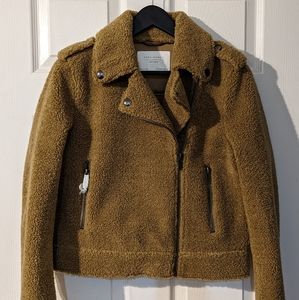 Zara Teddy Moto Jacket